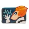 LOUNGEFLY The Incredibles Syndrome Glow Zip Around Wallet