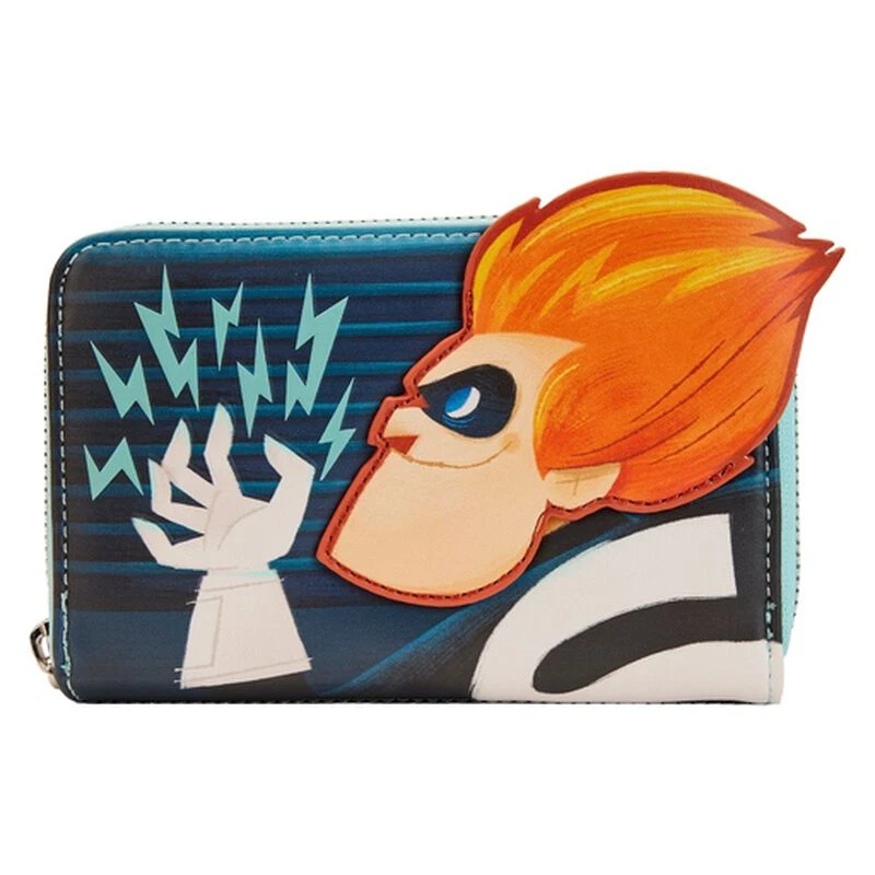 LOUNGEFLY The Incredibles Syndrome Glow Zip Around Wallet 3 LOUNGEFLY The Incredibles Syndrome Glow Zip Around Wallet