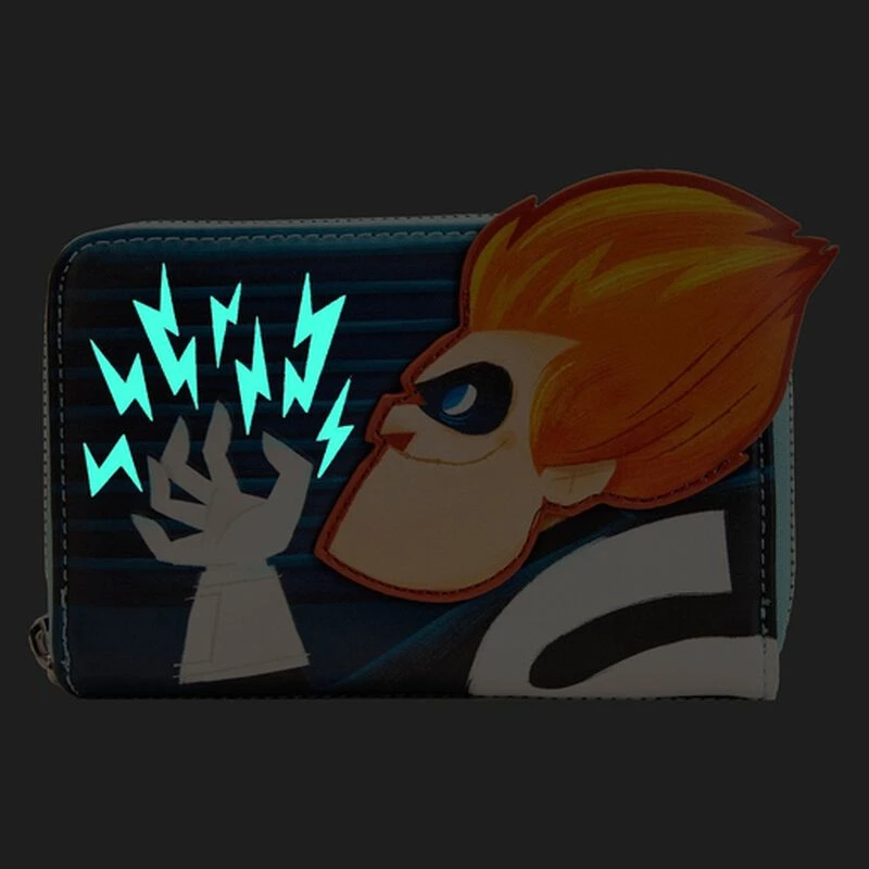 LOUNGEFLY The Incredibles Syndrome Glow Zip Around Wallet 4 LOUNGEFLY The Incredibles Syndrome Glow Zip Around Wallet - Image 2