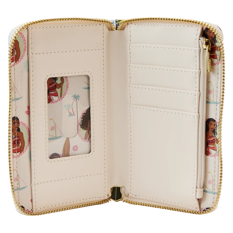 LOUNGEFLY Moana Princess Scene Series Zip Around Wallet 8 LOUNGEFLY Moana Princess Scene Series Zip Around Wallet - Image 6