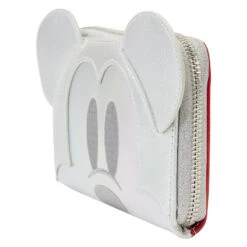 LOUNGEFLY Limited Edition Exclusive - Disney100 Platinum Mickey Mouse Cosplay Zip Around Wallet -Loungefly WDWA2530 LFDISNEY100THPLATINUMMICKEYMOUSECOSPLAYZIPAROUNDWALLET0604SIDE