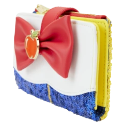LOUNGEFLY Snow White Princess Sequin Series Flap Wallet -Loungefly WDWA2531 LFDISNEYSNOWWHITESEQUINSERIESFLAPWALLET0861SIDE