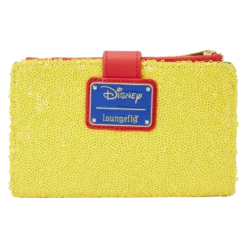 LOUNGEFLY Snow White Princess Sequin Series Flap Wallet -Loungefly WDWA2531 LFDISNEYSNOWWHITESEQUINSERIESFLAPWALLET0862BACK