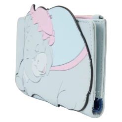 LOUNGEFLY Dumbo Mrs. Jumbo Flap Wallet 11 LOUNGEFLY Dumbo Mrs. Jumbo Flap Wallet -Loungefly WDWA2532 LFDISNEYDUMBOMRSJUMBOCRADDLEFLAPWALLET0646SIDE