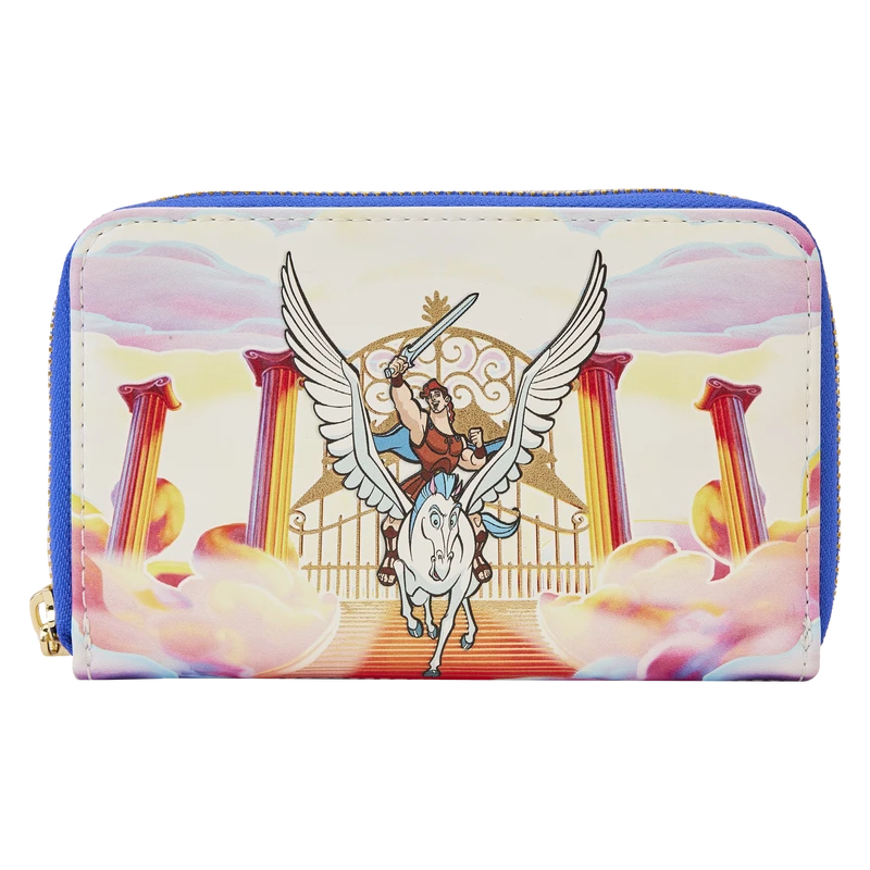 LOUNGEFLY Hercules Mount Olympus Golden Gates Zip Around Wallet 3 LOUNGEFLY Hercules Mount Olympus Golden Gates Zip Around Wallet