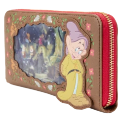 LOUNGEFLY Snow White Lenticular Princess Series Zip Around Wristlet Wallet 13 LOUNGEFLY Snow White Lenticular Princess Series Zip Around Wristlet Wallet -Loungefly WDWA2539 LFDISNEYSNOWWHITELENTICULARPRINCESSSERIESZIPAROUNDWALLET0087SIDE