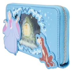 LOUNGEFLY Cinderella Lenticular Princess Series Zip Around Wristlet Wallet 11 LOUNGEFLY Cinderella Lenticular Princess Series Zip Around Wristlet Wallet -Loungefly WDWA2561 LFDISNEYCINDERELLAPRINCESSLENTICULARSERIESZIPAROUNDWALLET0914SIDE