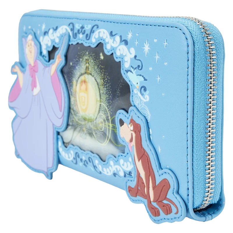 LOUNGEFLY Cinderella Lenticular Princess Series Zip Around Wristlet Wallet 6 LOUNGEFLY Cinderella Lenticular Princess Series Zip Around Wristlet Wallet - Image 4