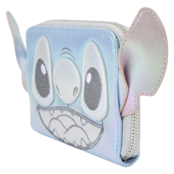 LOUNGEFLY Disney100 Platinum Stitch Cosplay Zip Around Wallet -Loungefly WDWA2567 LFDISNEY100THANNIVERSARYPLATINUMSTITCHZIPAROUNDWALLET1163SIDE