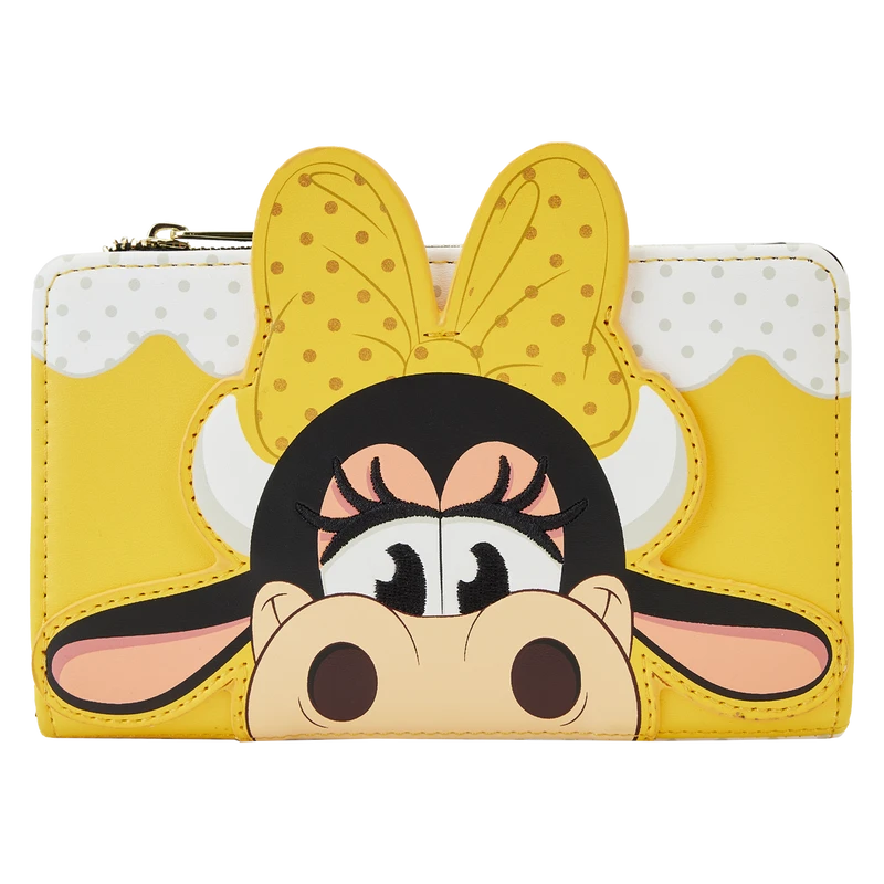LOUNGEFLY Clarabelle Cow Cosplay Bifold Wallet 3 LOUNGEFLY Clarabelle Cow Cosplay Bifold Wallet