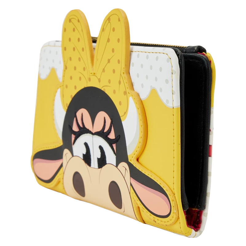 LOUNGEFLY Clarabelle Cow Cosplay Bifold Wallet 6 LOUNGEFLY Clarabelle Cow Cosplay Bifold Wallet - Image 4