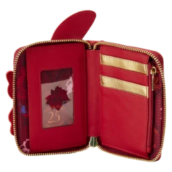 LOUNGEFLY Mulan 25th Anniversary Mushu Glitter Cosplay Zip-Around Wallet -Loungefly WDWA2581 LFDISNEYMULAN25THANNIVERSARYMUSHUGLITTERCOSPLAYZIPAROUNDWALLET0857INSIDE