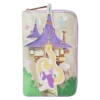 LOUNGEFLY Tangled Rapunzel Swinging From The Tower Zip Around Wallet -Loungefly WDWA2608 LFDISNEYTANGLEDRAPUNZELSWINGINGFROMTOWERZIPAROUNDWALLET1679FRONT