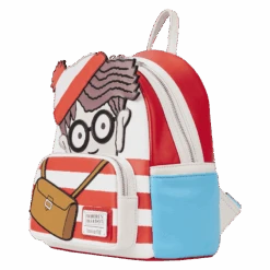 LOUNGEFLY Where’s Waldo Cosplay Mini Backpack -Loungefly WHWBK0001 LFWHERESWALDOCOSPLAYMINIBACKPACK1751SIDE