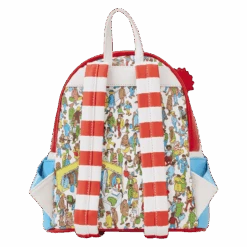 LOUNGEFLY Where’s Waldo Cosplay Mini Backpack -Loungefly WHWBK0001 LFWHERESWALDOCOSPLAYMINIBACKPACK1753BACK