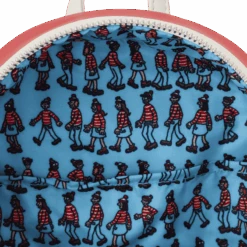 LOUNGEFLY Where’s Waldo Cosplay Mini Backpack -Loungefly WHWBK0001 LFWHERESWALDOCOSPLAYMINIBACKPACK1754INSIDE
