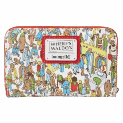 LOUNGEFLY Where’s Waldo Allover Print Zip Around Wallet -Loungefly WHWWA0001 LFWHERESWALDOAOPZIPAROUNDWALLET1760BACK